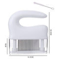 48-pin Stainless Steel Meat Tenderizer, with Cleaning Brush, Comfortable Grip and Easy to Clean Design, for Steak, Chicken, Fish and Pork