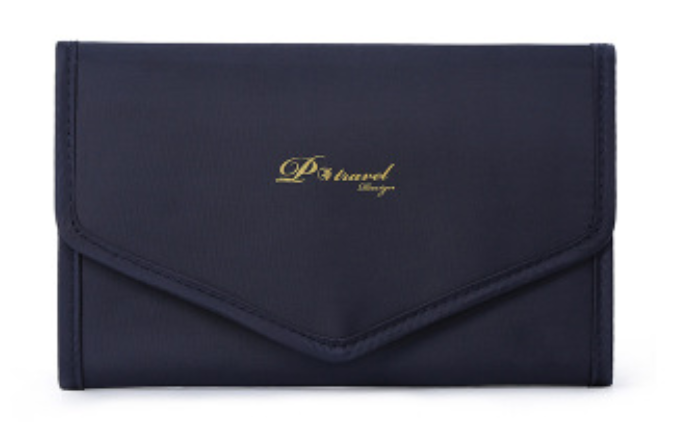 Foldable Jewelry Storage Bag, Roll Up Organizer Pouch, for Necklaces, Earrings, Bracelets, Rings, Chains, Brooches and More