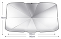 Foldable Car Windshield UV Protection Sunscreen Heat Insulation Umbrella, with Storage Bag, Suitable for Most Vehicles