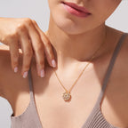 Lucky Charm Necklace - Elegant Heart-Shaped Necklace in Gold