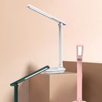 Modern double foldable eye care wireless rechargeable LED desk lamp