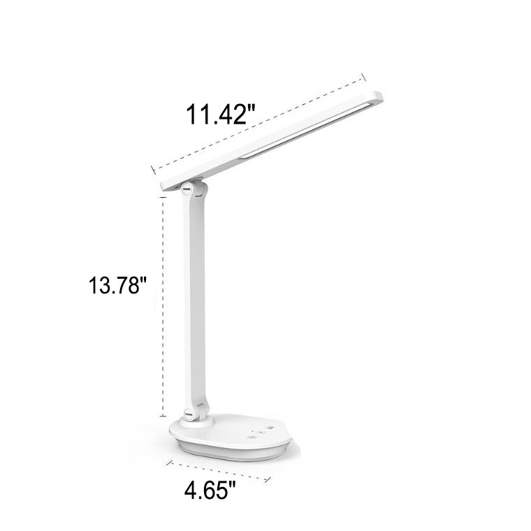 Modern double foldable eye care wireless rechargeable LED desk lamp