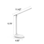 Modern double foldable eye care wireless rechargeable LED desk lamp