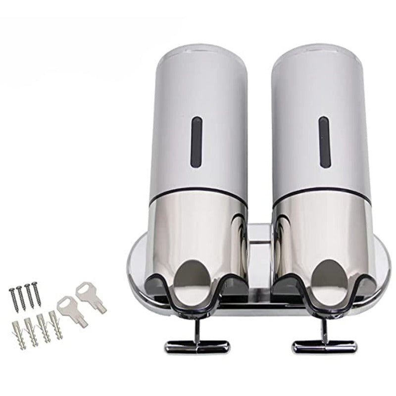 Soap holder & dispenser Wall mounted Stainless steel Bathroom Shower soap dispenser pump