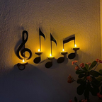 Candle holder with notes