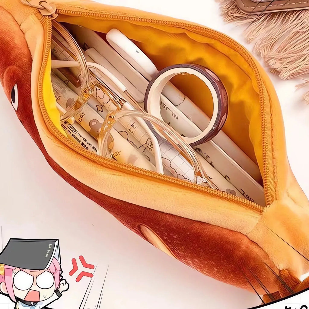 Large Capacity 3D-Embossed Food Pen Bag