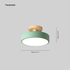 Modern LED ceiling light made of wood – Quinn ceiling lamp for living room, hallway, bedroom and dining room