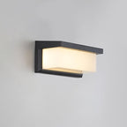 Modern Minimalist Solar Rectangle PC LED Outdoor Wall Light Lamp For Outdoor Patio