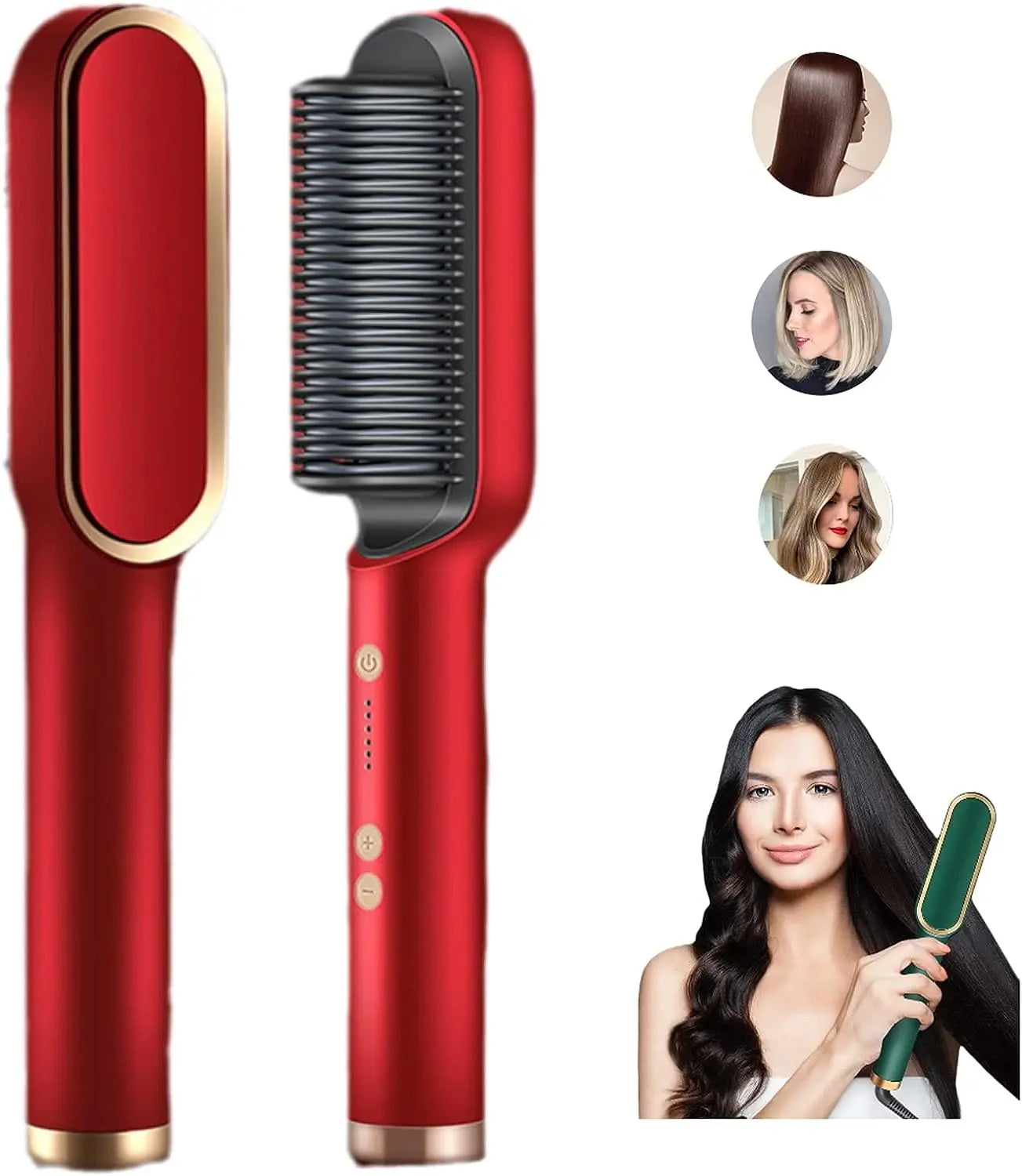Ergonomic brush ensures smooth and shiny hair
