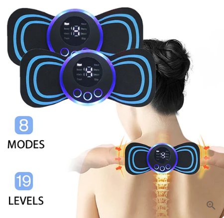 Portable massager with 8 modes and LCD screen