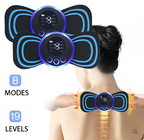Portable massager with 8 modes and LCD screen