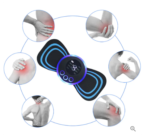 Portable massager with 8 modes and LCD screen