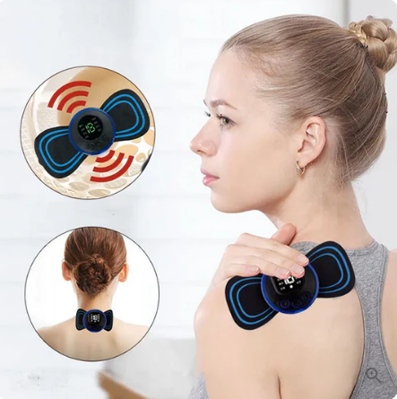 Portable massager with 8 modes and LCD screen