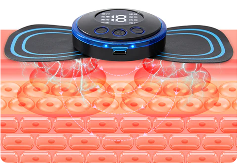Portable massager with 8 modes and LCD screen