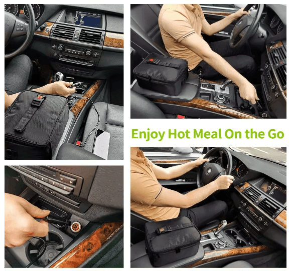 HeatGo Pro – Electric Portable Food Warmer Lunchbox with 3-in-1 Connection