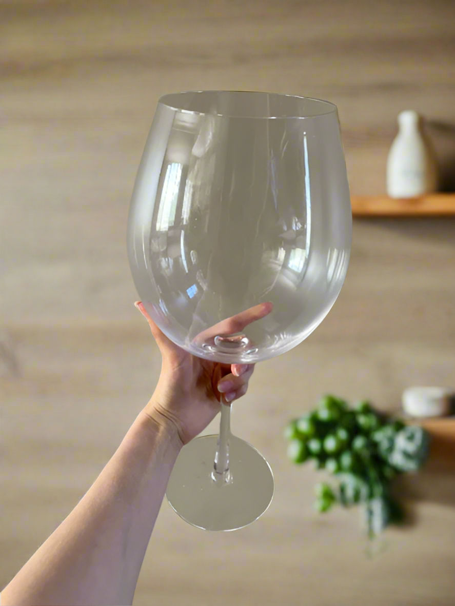 Huge 106 Oz Wine Glass and Beer Mug Combo - 3000ML Extra Large Crystal Glass for Parties, Weddings, and Celebrations