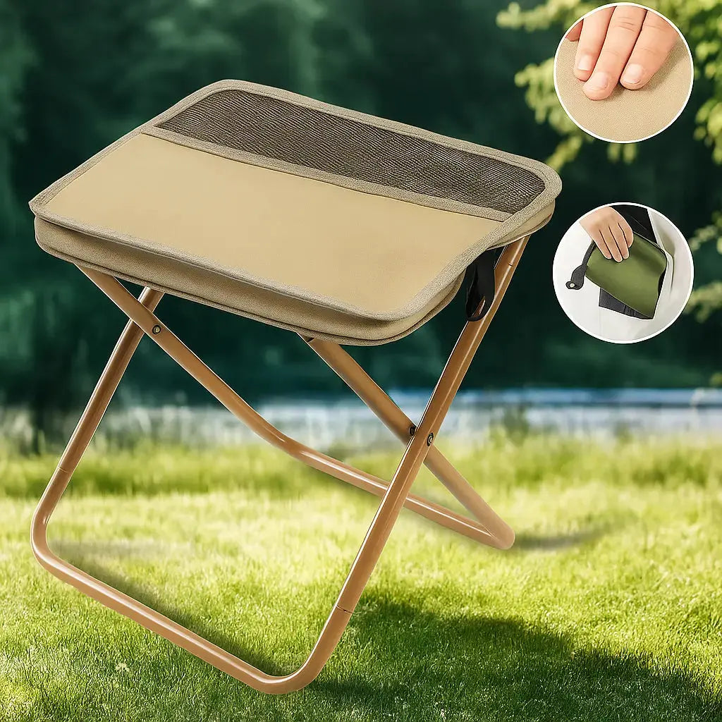 Folding Seat Ottoman – Stable, lightweight and waterproof for on the go