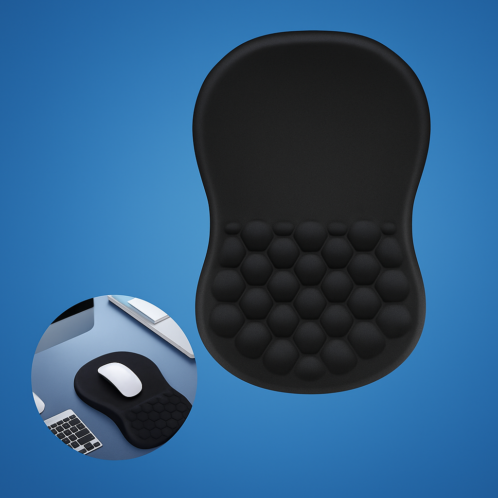 Relieves Wrist Pain – Cushioned Non-Slip Base – For Office Work & Gaming