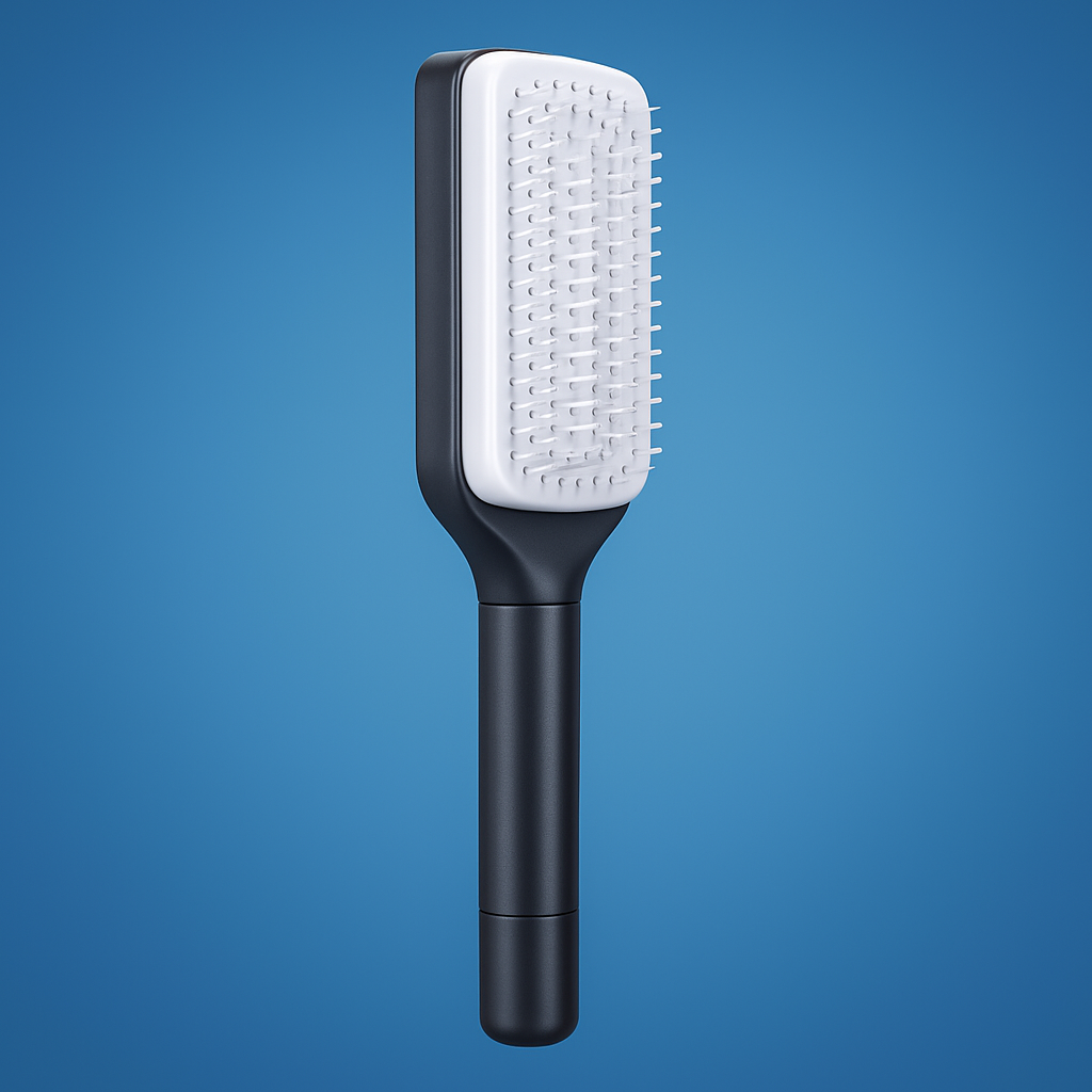 Cleaning Hairbrush – Gentle Detangle – Retractable Bristle Design – For All Hair Types & Busy Mornings
