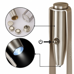 Rust-Resistant Stainless Steel – LED Light Precision Grip – Long-Lasting At-Home Grooming