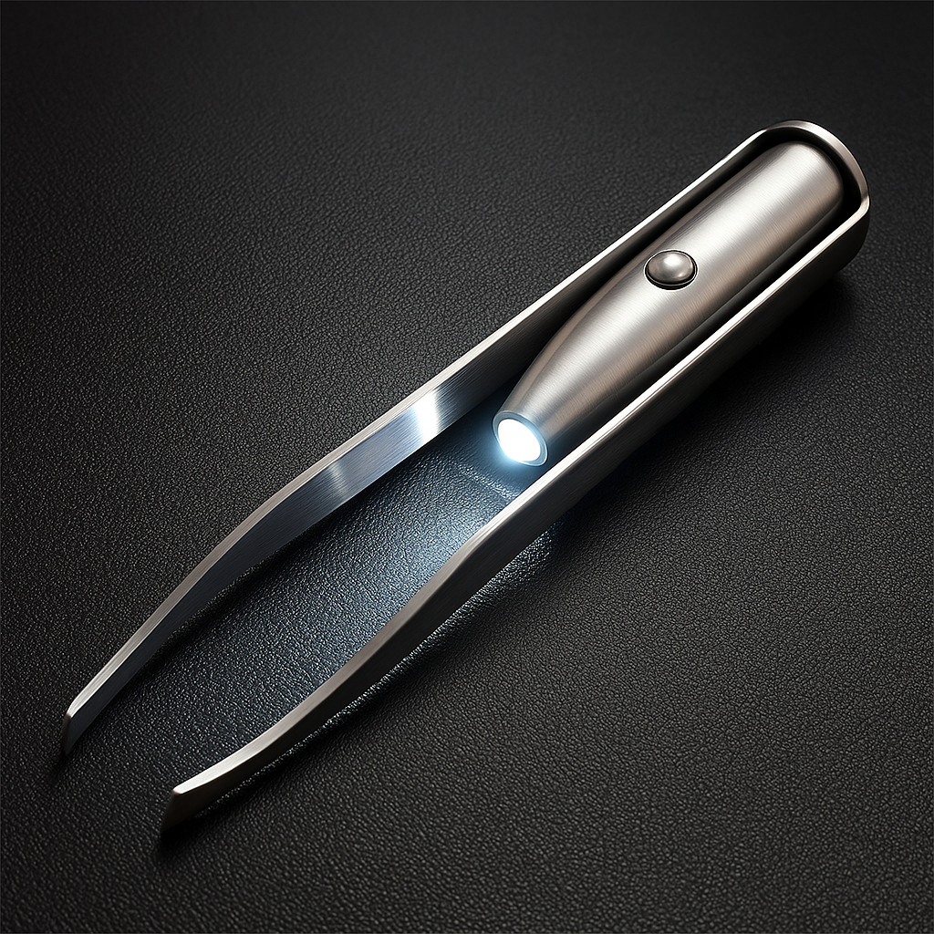 Rust-Resistant Stainless Steel – LED Light Precision Grip – Long-Lasting At-Home Grooming