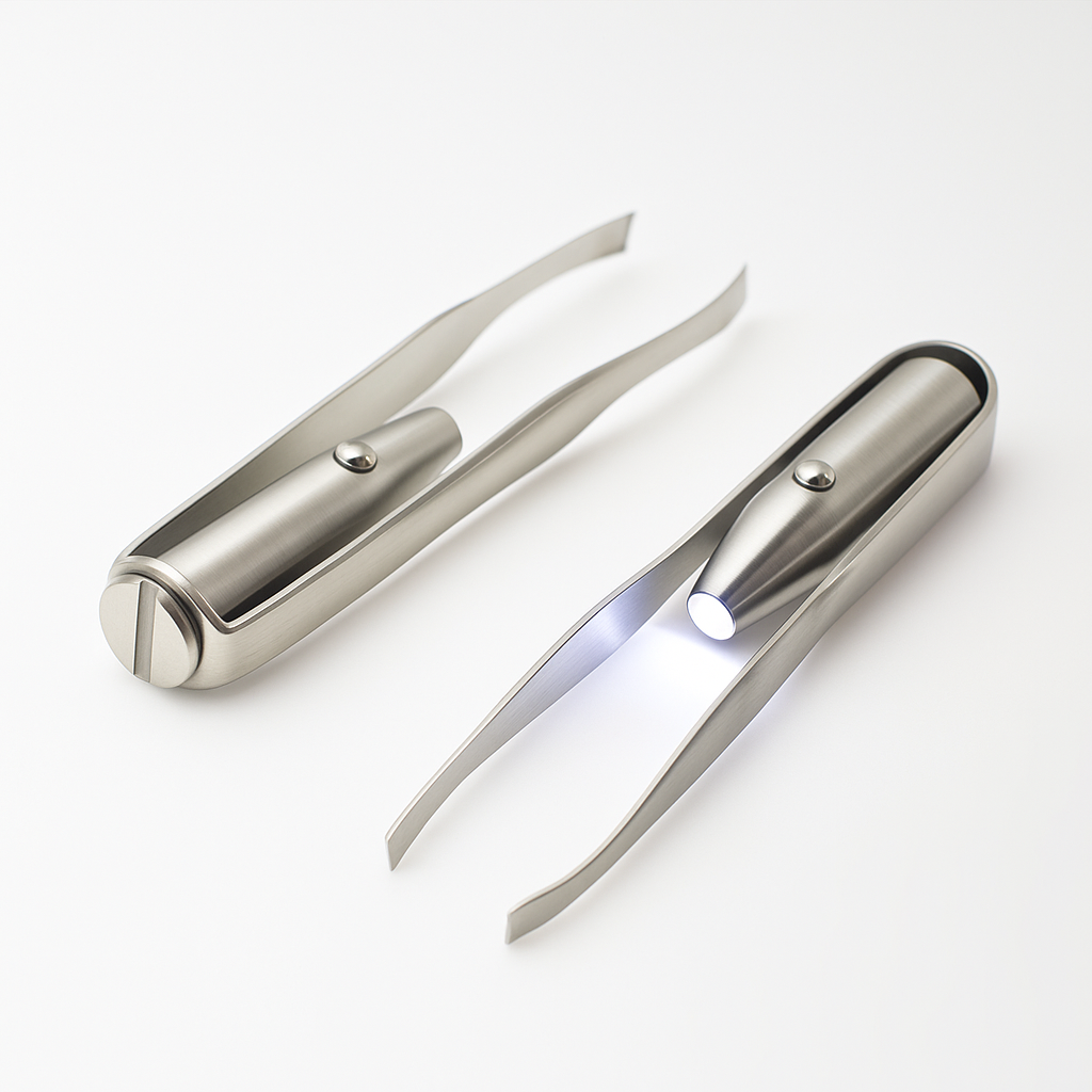 Rust-Resistant Stainless Steel – LED Light Precision Grip – Long-Lasting At-Home Grooming