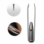 Rust-Resistant Stainless Steel – LED Light Precision Grip – Long-Lasting At-Home Grooming
