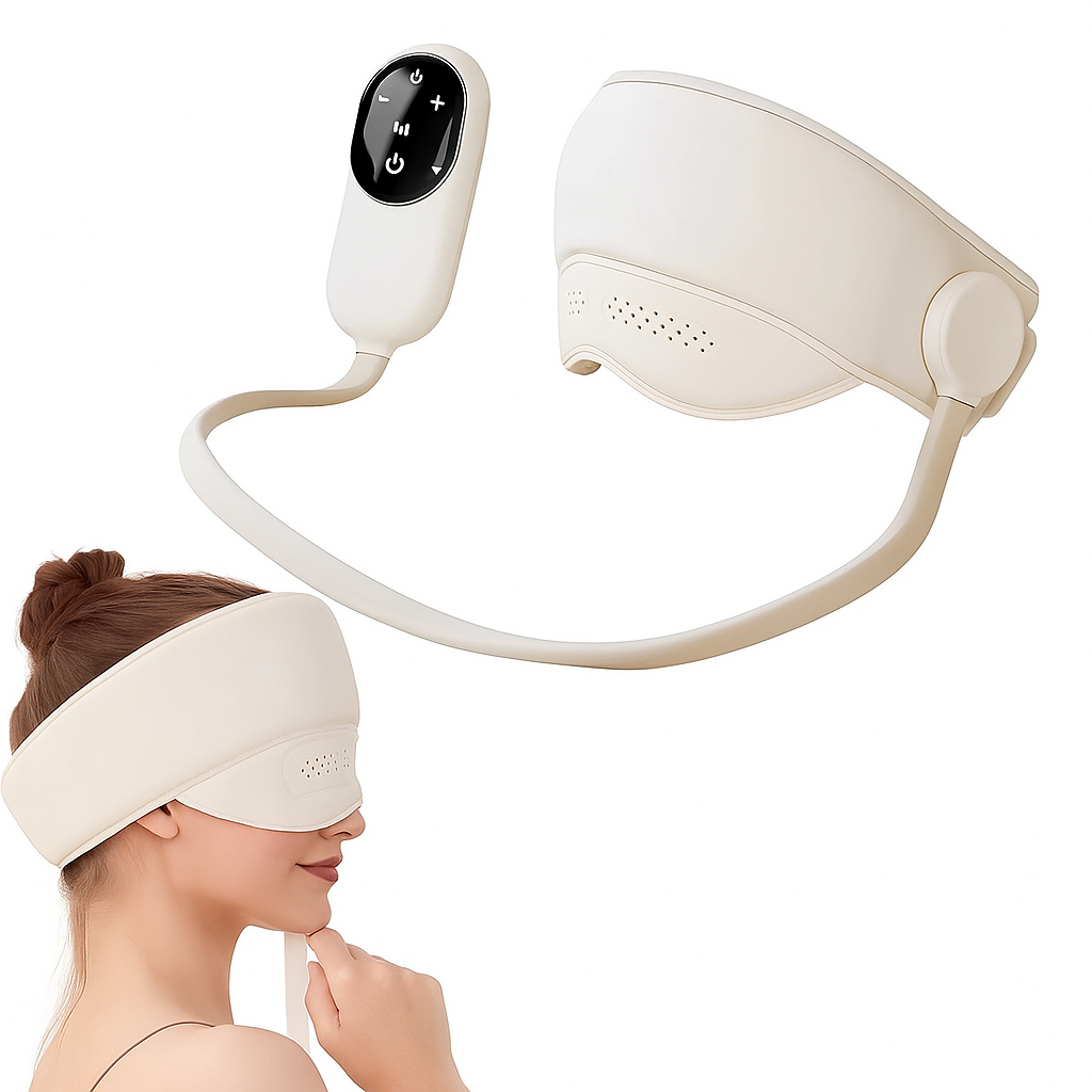 Heated Hot Compress – Adjustable Rechargeable Design – Stress Relief Relaxation & Better Sleep