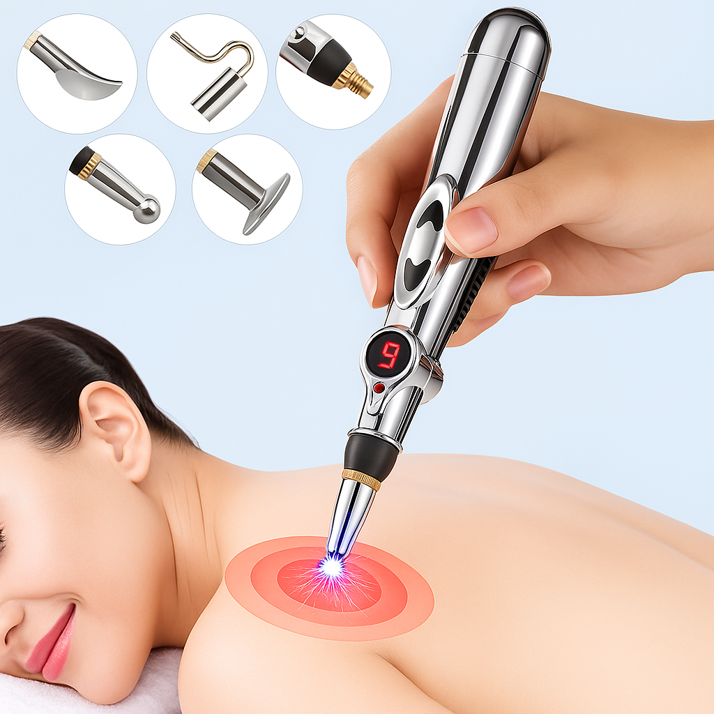 Drug-free Massage Therapy – Multi-head Design – Stress and Muscle Recovery