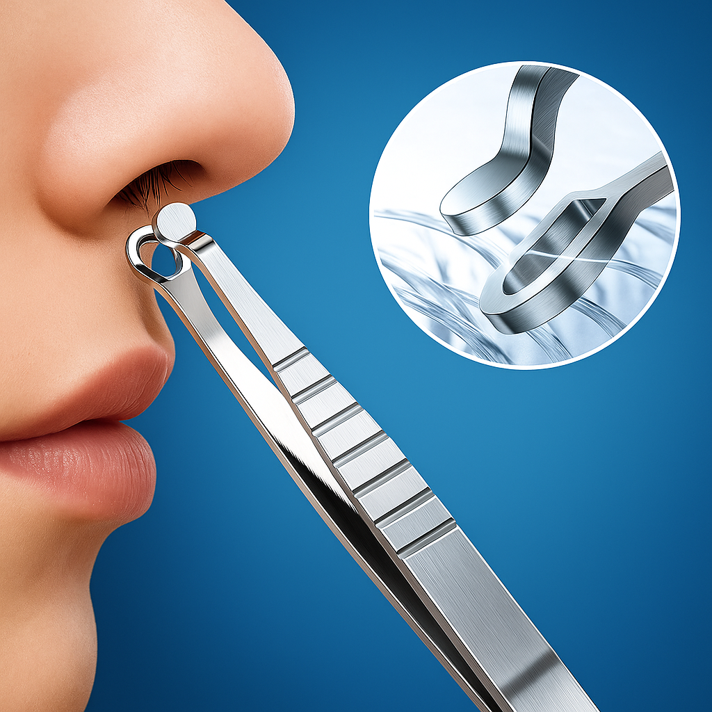 Safe Round Tip Design – Stainless Steel – Precise Grooming for Nose & Face