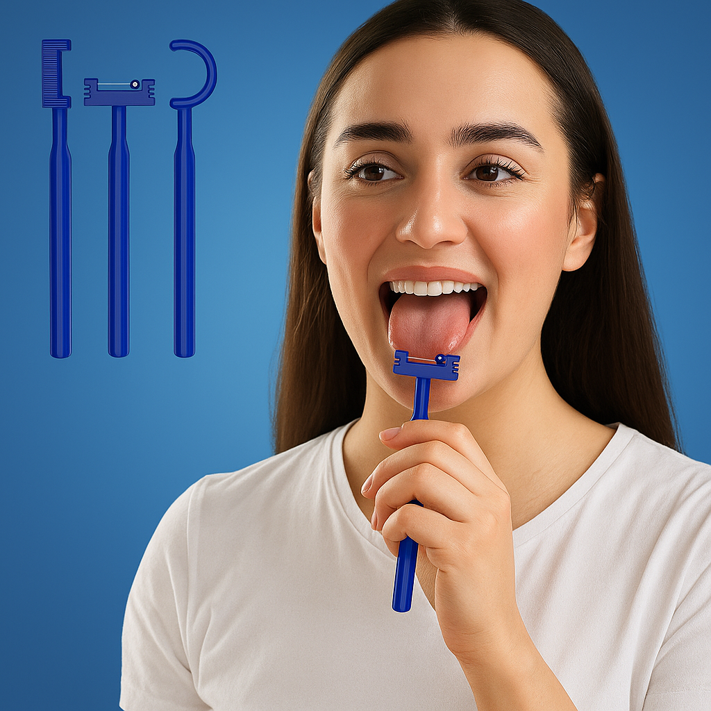 3-Piece Tongue Tip Exerciser – Non-Slip Handle – Improves Speech & Swallowing Control