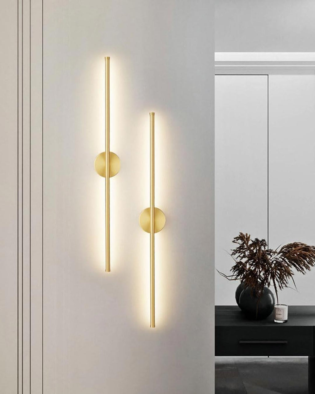 Modern Linear LED Wall Lamp - Gold