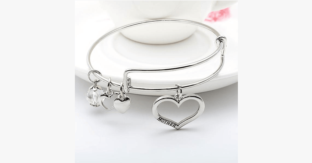 Mother Daughter Charm Bracelet Set