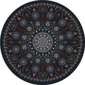 Moroccan living room rug Multicolored flower rug Polyester machine washable stain resistant non-slip backing area rug