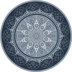 Moroccan living room rug Multicolored flower rug Polyester machine washable stain resistant non-slip backing area rug