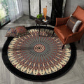Nostalgic Multicolor Tribeprint Carpet Polypropylene Moroccan Carpet Pet Friendly Stain Resistant Non-Slip Carpet for Large Room