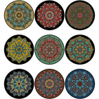 Glamorous layered floral pattern rug multicolored Moroccan rug polypropylene stain resistant non-slip backing machine washable rug for home