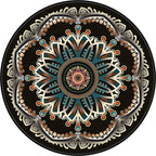 Turkish style living room rug multicolored floral pattern rug synthetic pet friendly machine washable non-slip rug