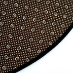 Retro Dark Colored Moroccan Carpet Polypropylene Mandala Pattern Carpet Washable Non-Slip Pet-Friendly Carpet for the Living Room