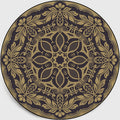 Retro Dark Colored Moroccan Carpet Polypropylene Mandala Pattern Carpet Washable Non-Slip Pet-Friendly Carpet for the Living Room