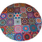 Stylish Multicolored Persian Rug Polyester Flower Pattern Rug Washable Non-Slip Pet-Friendly Rug for Home