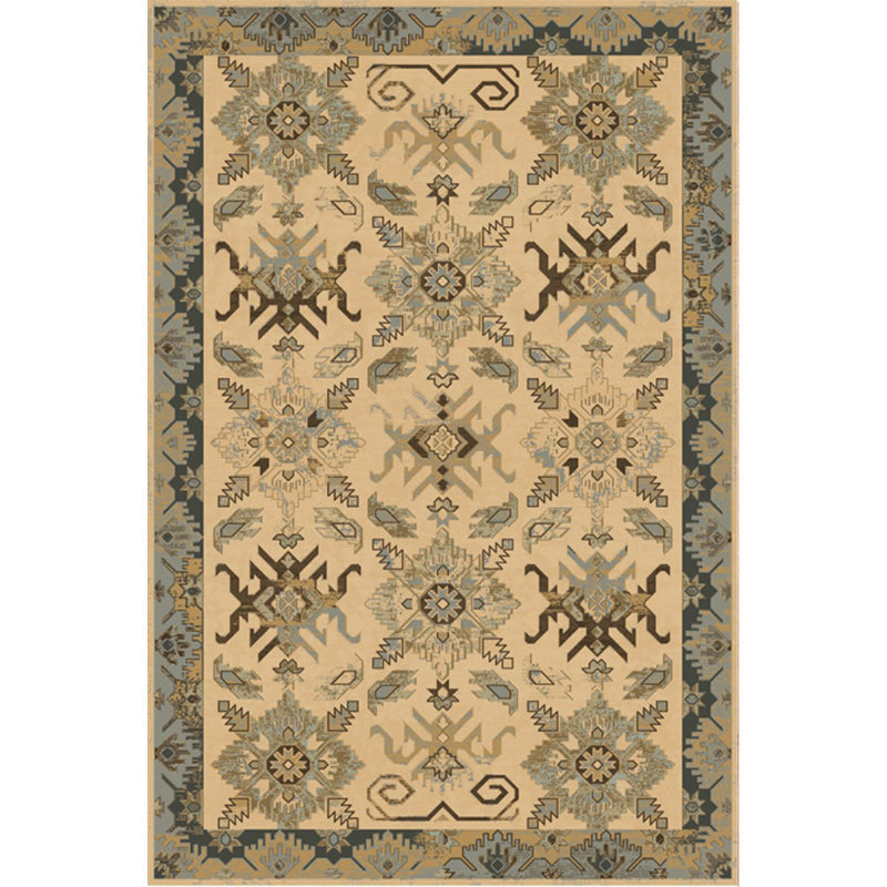 Unusual diamond patterned rug Multicolored Moroccan rug Polyester pet-friendly stain resistant non-slip rug for the living room