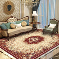 Elegant Chinoiserie Rug Multicolor Floral Area Rug Non-Slip Backing Stain-Resistant Pet-Friendly Rug for Living Room