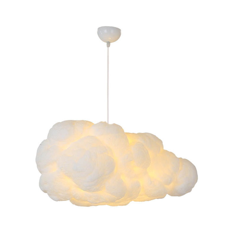 Stylish ceiling lamp with two shades in white color