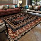 Turkish symmetrical geometric patterned carpet Multicolored polypropylene carpet Pet-friendly Non-slip Stain-resistant carpet for hallway