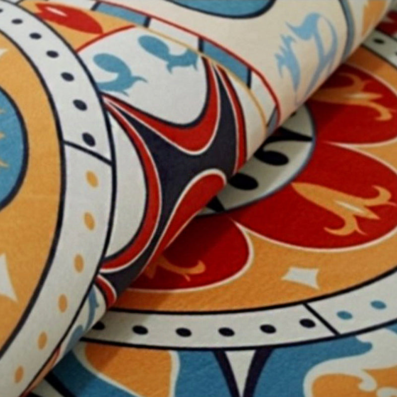 Color back Moroccan style rug Polymer geometric pattern rug non-slip bottom machine washable stain-resistant rug for indoor use