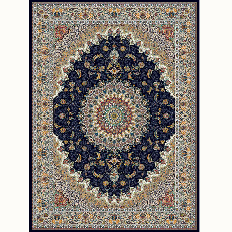 Aesthetic Moroccan Carpet Multicolored Flower Carpet Pet Friendly Non-Slip Back Machine Washable Rug for the Guest Room