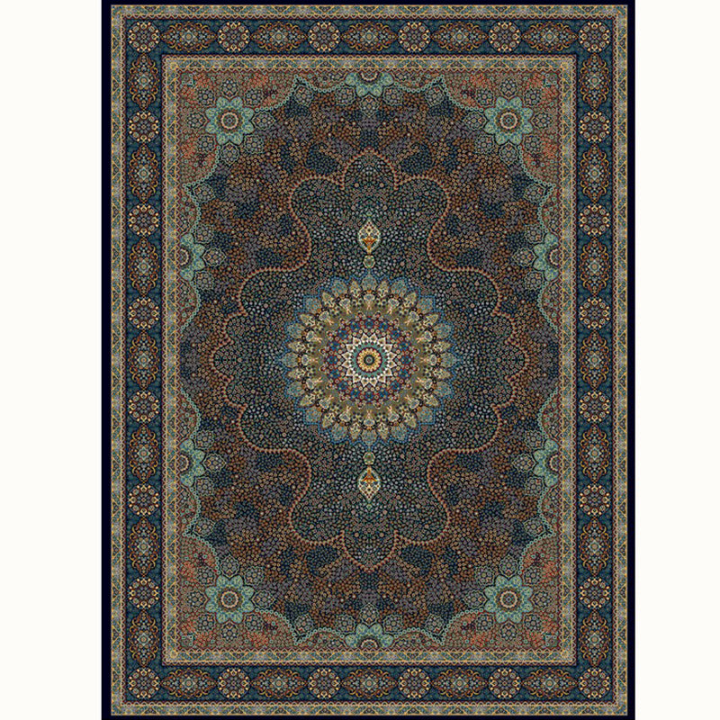 Aesthetic Moroccan Carpet Multicolored Flower Carpet Pet Friendly Non-Slip Back Machine Washable Rug for the Guest Room
