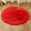 Comfort Girls' Room Foot Mat Multicolor Plain Rug Shag Pet Friendly Machine Washable Non-Slip Rug