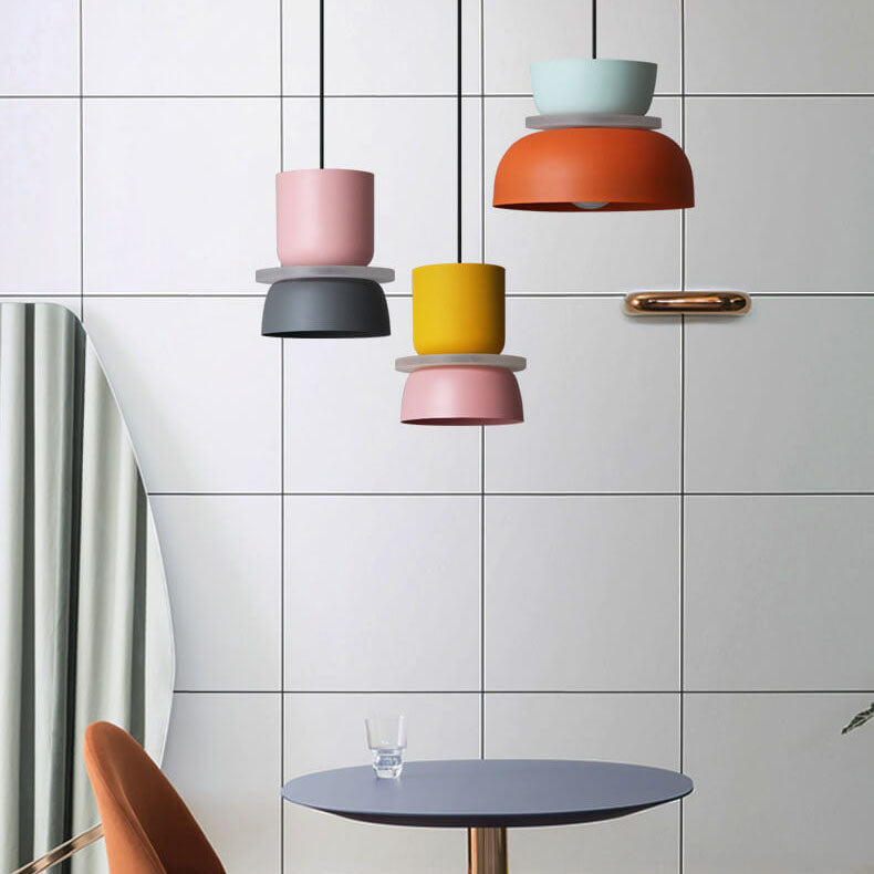 Nordic Colorful Macaron 1 Light LED Pendant Lamp